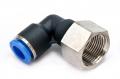 Пневмофитинг цанговый L-образный с внутренней резьбой PLF 10-М20х1.5 HIMPT