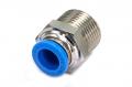 Пневмофитинг цанговый прямой с наружной резьбой PC 10-М20х1.5 HIMPT
