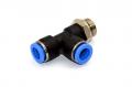 Пневмофитинг цанговый Т-образный с наружной резьбой PD 10-03 (R3/8") HIMPT