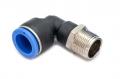 Пневмофитинг цанговый L-образный с наружной резьбой PL 16-М20х1.5 HIMPT