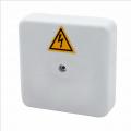 Коробка распределительная огнестойкая FIREFORT КРОПС-П0, IP41, 75х75х20 мм, для кабелей до 4 мм2, 2 клеммы
