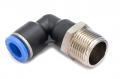Пневмофитинг цанговый L-образный с наружной резьбой PL 10-М20х1.5 HIMPT