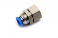 Пневмофитинг цанговый прямой с внутренней резьбой PMF 06-01 (R1/8") HIMPT