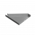 Переходник левый 80х100-600 мм "ПЛЮС" INOX316L