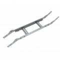 Вертикальный шарнирный угол 80х200х1,2 мм "Быстрый монтаж" HD85