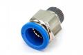 Пневмофитинг цанговый прямой с наружной резьбой PC 16-03 (R3/8") HIMPT