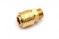 Пневмофитинг латунный БРС SM 3/8 "Мама" + наружная резьба (Евро) HIMPT