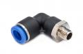 Пневмофитинг цанговый L-образный с наружной резьбой PL 10-М10х1.5 HIMPT