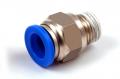 Пневмофитинг цанговый прямой с наружной резьбой PC 10-02 (R1/4") HIMPT