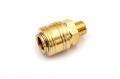 Пневмофитинг латунный БРС SM 1/4 "Мама" + наружная резьба (Евро) HIMPT
