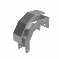Т-ответвитель крышка верт. вниз 50х200х200 мм "ПЛЮС" INOX304