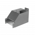 Угол верт. внутр. R 100х500 мм с разворотом трассы на 90 гр. "ПЛЮС" INOX304