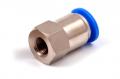 Пневмофитинг цанговый прямой с внутренней резьбой PCF 10-01 (R1/8") HIMPT