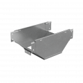 Т-ответвитель переходник 100х600-500 мм верт. c разворотом трассы на 90 гр. "ПЛЮС" (нижняя часть меньше исходной) HD