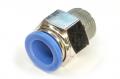 Пневмофитинг цанговый прямой с наружной резьбой PC 12-03 (R3/8") HIMPT