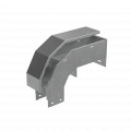 Т-ответвитель крышка верт. вниз 100х500х500 мм "ПЛЮС" INOX304