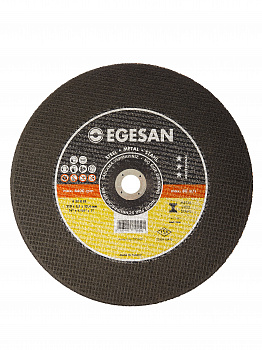 Круг отрезной по металлу EGESAN STEEL 125x1x22мм, А60 R BF, угл.сталь, металл (тонкий) 25шт/уп
