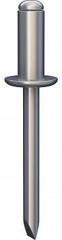 Заклепка вытяжная нержавеющая А2/А2 TERMOCLIP 3x8 мм со стандартным бортиком (1 000 шт/кор)