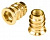 Футорка мебельная латунная М4 × 10 мм
