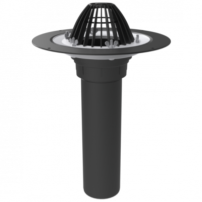 Кровельная воронка Termoclip ВФ 160х450 с листоуловителем и обжимным фланцем