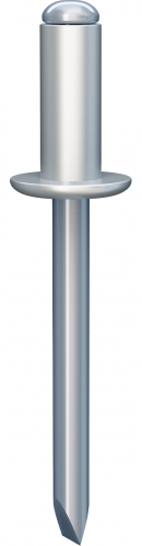 Вытяжная алюминиевая заклепка со стальным оцинкованным стержнем А/УС 4,8х8, с отрывающимся сердечником (500 шт/кор)