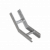 Угол лестничный вертикальный внутренний 45 гр. 80х400х1,2 мм HD N