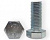 Болт DIN 933 М6х40 ( 8.8 ) цинк КГ полн. рез.