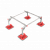 Опорная конструкция для установки оборудования на пластиковых опорах TECHNORAPTOR 1200х1000