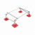 Опорная конструкция для установки оборудования на пластиковых опорах TECHNORAPTOR 1500х1000 тип 1