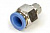 Пневмофитинг цанговый прямой с наружной резьбой PC 12-02 (R1/4") HIMPT