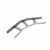 Угол лестничный горизонтальный 45 гр. 100х300х1,5 мм INOX304