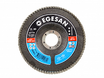 Круг лепестковый торцевой EGESAN (PRO) 125 мм зернистость 60 (10шт/уп)