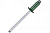 Заклепка вытяжная 4.8х12 (6.0-8.0) алюм/сталь RAL 6005