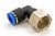 Пневмофитинг цанговый L-образный с внутренней резьбой PLF 10-04 (R1/2") HIMPT