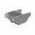 Т-ответвитель переходник 100х500-300 мм верт. c разворотом трассы на 90 гр. "ПЛЮС" (нижняя часть меньше исходной) HD